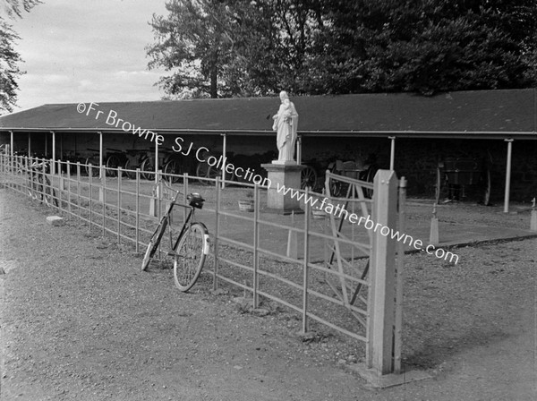 STATUE OF ST JOSEPH IN STABLE YARD